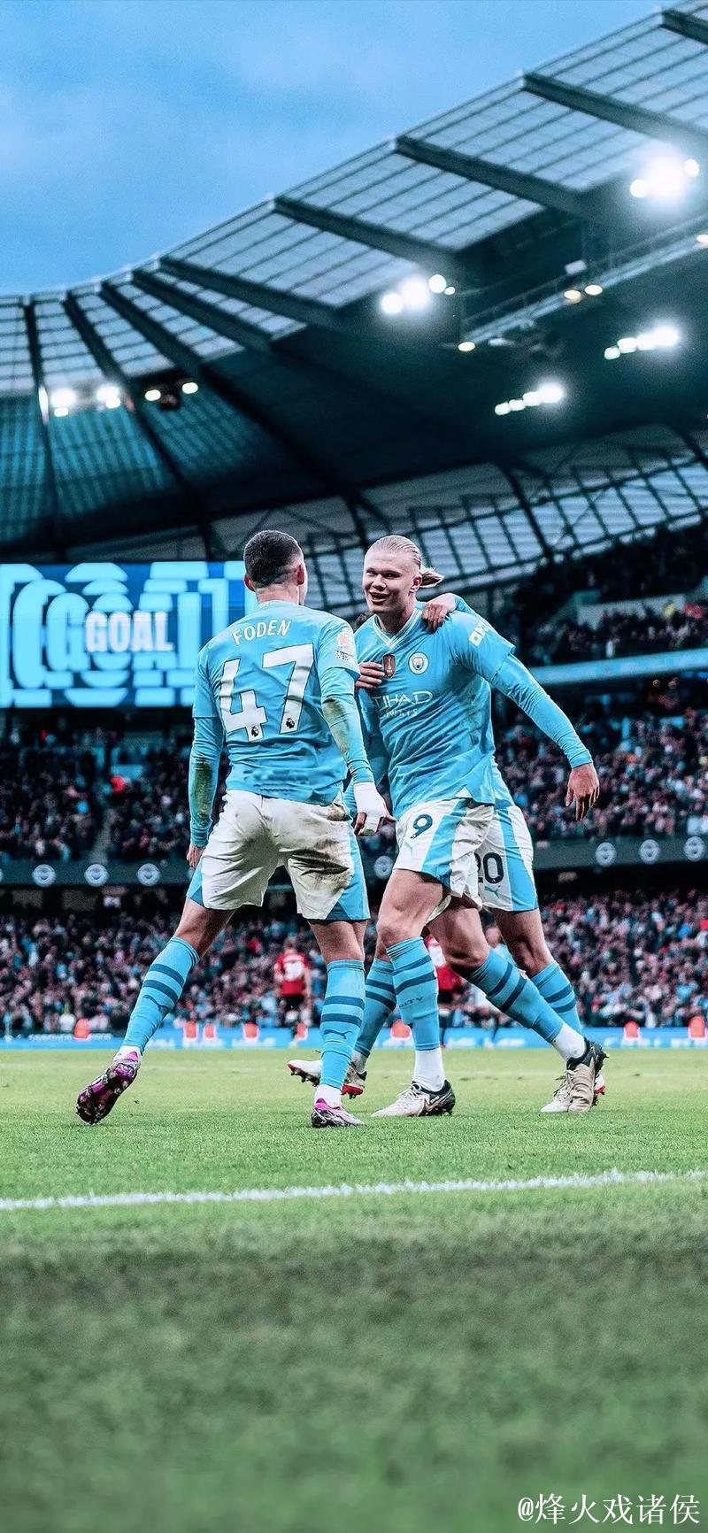 英超-福登梅开二度格瓦迪奥尔建功 曼城3-2险胜利兹联